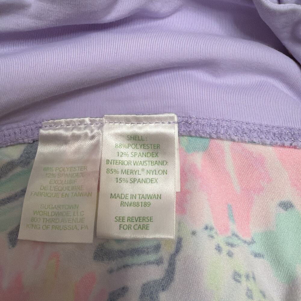 Lilly Pulitzer Luxletic Capri Leggings Floral Print UPF Activewear Sz S - Picture 7 of 7